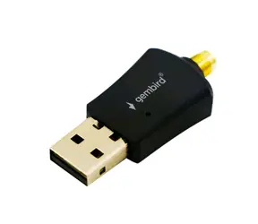 Gembird WNP-UA300P-02 schwarz / WLAN-Adapter / 802.11bgn / USB 2.0