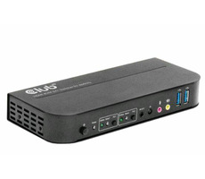 Club3D CSV-1382 Netzwerk-Switch - Switch schwarz / HDMI / HDCP / HDR / IR-Controller-Unterstützung