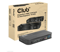 Club3D CSV-7210 Netzwerk-Switch - Switch schwarz / HDMI / DP / HDR / IR-Controller-Unterstützung
