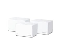 Mercusys Halo H80X (3 Stück) / Wi-Fi Mesh-System AX3000 / Dual-Band / 2,4 GHz - 574 Mbit/s / 5 GHz - 2402 Mbit/s / 3x GLAN