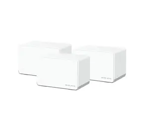 Mercusys Halo H70X (3 Stück) / Wi-Fi Mesh-System AX1800 / Dual-Band / 2,4 GHz - 574 Mbit/s / 5 GHz - 1201 Mbit/s / 3x GLAN