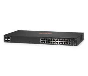 Aruba 6100 24G 4SFP+ / Switch / 24x Gigabit RJ45- Port / 4X 10Gigabit SFP+ Port / 128 Gbit/s / 95,2 Mpps