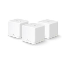 Mercusys Halo H30G (3 Stück) / WLAN-Mesh-System AC1300 / Dual-Band / 2,4 GHz - 400 Mbit/s / 5 GHz - 867 Mbit/s / 2x GLAN