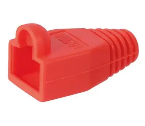 MicroConnect RJ45 Steckerabdeckung rot / 50 Stück