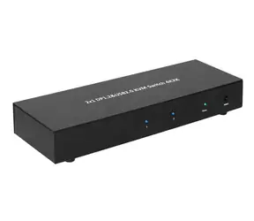 MicroConnect 2x1 4K DisplayPort & USB KVM-Switch Schwarz