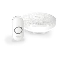 Honeywell Home DCR313N Funk-Türklingel weiß / 150 m / 6 Melodien / Design. Taste