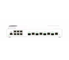 QNAP verwalteter Switch QSW-M2106-4C / 6x 2,5GbE RJ45 / 4X kombiniertes 10GbE SFP+ / 10GbE RJ-45