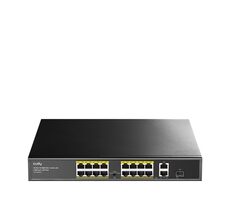Cudy FS1018PS1 PoE-Switch / 16x PoE RJ45 / 2x RJ45 / 1x SFP / 1000Mbps / 200W