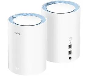 Cudy AC1200 WiFi-Mesh-System 2 Stück / Dual-Band / 2,4 GHz 300 Mbit/s / 5 GHz 867 Mbit/s / 1x WAN 1x LAN RJ45