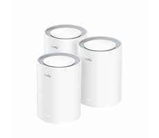 Cudy AX1800 WiFi-Mesh-System 3 Stück / Dual-Band / 2,4 GHz 574 Mbit/s / 5 GHz 1201 Mbit/s / 1x WAN 1x LAN RJ45