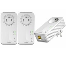 Strong Powerline 600 TRI FR weiß / Set Powerline-Adapter / 600Mbps / LAN / HomePlug AV2 / 3St