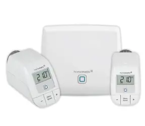 Homematic IP Starterset - Heizungssteuerung / 1x Zentraleinheit HmIP-HAP & 2x Thermostatkopf Basic