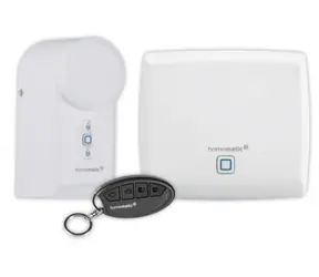 Homematic IP Starterkit - Zutrittskontrolle / 1x Zentraleinheit HmIP-HAP & 1x Türschlossantrieb & Fernbedienung.