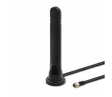 Qoltec 57033 Wi-Fi omnidirektionale Zimmerantenne 5G LTE schwarz / DUAL / 8dBi