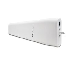 Qoltec 57032 Wi-Fi-Innenantenne 5G LTE 3M weiß / aktive Innenantenne / DUAL / 14dBi / IP67