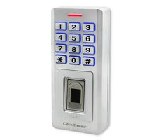 Qoltec 52447 Sicherheits-Codeschloss mit Klingel weiß/Chip und Karte/Fingerabdruck/IP68/Klingel 