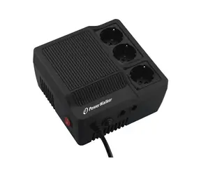 Ausgepackt - PowerWalker AVR 1000 / Spannungsregler / 1000VA / 600W / 3x Schuko / ausgepackt