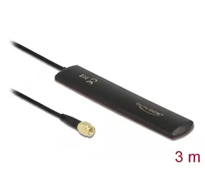 DeLock LTE-Antenne SMA 3 feste schwarze Klebemontage / 3 dBi / omnidirektional