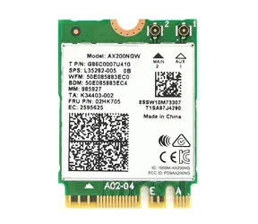 Intel Wi-Fi 6 AX200 / M.2 2230 / Netzwerkadapter / 802.11ax / Dual-Band 2,4 + 5 GHz / Bluetooth 5.2 / vPro