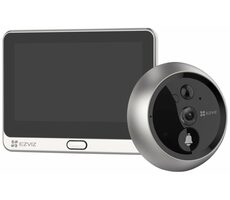 Ezviz Smart Video-Türsprechanlage DP2 Silber-Schwarz / WLAN / 1080p / IR / PIR / LCD 4,3"