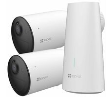 Ezviz Kit HB3-B2 weiß / Kamerasystem / 2x IP-Kamera / Bullet / Wi-Fi / 3Mpix / IP65 / IR