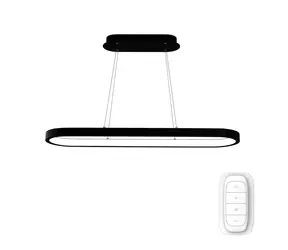 Immax NEO HIPODROMO SMART Pendelleuchte 120x30cm 42W schwarz / Zigbee 3.0 & TUYA