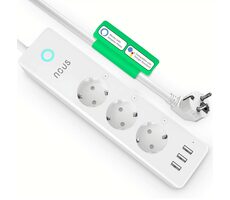 Nous A5 / Intelligentes Verlängerungskabel / 3 Schuko & 3 USB / WiFi