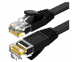 Ugreen Cat 6 UTP RJ45 Ethernet Flachkabel 15m schwarz