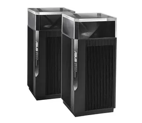 Asus ZenWifi Pro ET12 2 Stück schwarz / Router AX11000 / 2,4 GHz / 5 GHz / 1x WAN + 3x LAN