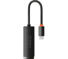 Baseus WKQX000301 Lite Series Netzwerkadapter USB-C (M) - RJ45 (F) schwarz / 1000 Mbit/s