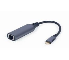 Gembird A-USB3C-LAN-01 Adapter USB-C - LAN grau 