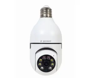 Gembird TSL-CAM-WRHD-01 weiß / Indoor-IP-Kamera / 1080p / E27-Fassung / WLAN / Bewegungserkennung / Lautsprecher 
