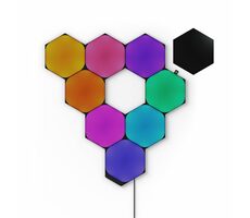 Nanoleaf Shapes Black Hexagons Starter Kit 9 Panels 