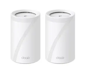 TP-LINK Deco BE65 (2er-Pack) weiß / Wi-Fi 7-System MESH BE9300 / Tri-Band / 2,4 GHz 574 Mbit/s / 5 GHz 2880 Mbit/s / 6 GHz 5760