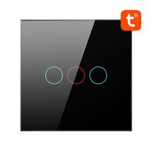 Avatto LZTS02-EU-B3 schwarz / Smart Switch / 3 Kanäle / ZigBee
