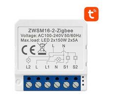 Avatto ZWSM16-W2 weiß / Smart Switch / 2 Kanäle / ZigBee