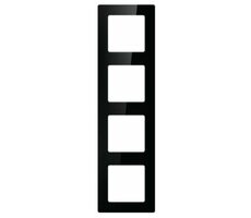 Avatto N-TS10-Frame-B4 schwarz / Rahmen für Steckdosen und Schalter / 4 Positionen