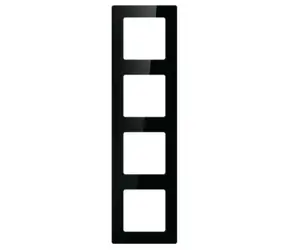 Avatto N-TS10-Frame-B4 schwarz / Rahmen für Steckdosen und Schalter / 4 Positionen