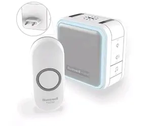 Honeywell Home DC515NP2 / Funk-Türklingel / Reichweite bis zu 150 m / 6 Melodien