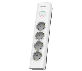 Philips SPN7040WA/58 weiß / Überspannungsschutz / 4 Steckdosen / 2m