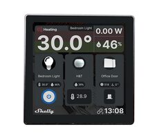 Shelly Wall Display schwarz / Smart Control Panel / 4" LCD / BT 4.2 / WiFi