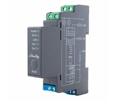 Shelly Pro 2 grau / Smart Switch / 2 Kanäle / BT 4.2 / WiFi
