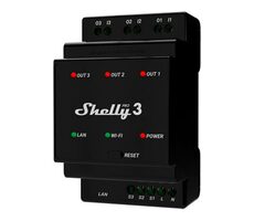 Shelly Pro 3 DIN-Schienen-Schaltmodul / Smart Switch / 3 Kanäle / BT 4.2 / WiFi