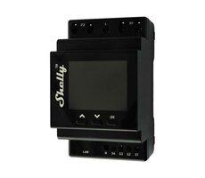 Shelly Pro Dual Cover PM schwarz / Smartes Bedienfeld mit Verbrauchsmessung / BT 4.2 / WiFi