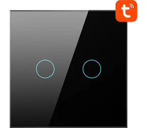Avatto TS02-EU-B2 Schwarz / Dual-Touch-Schalter / WLAN / Tuya 