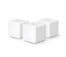Mercusys Halo H60X 3 Stück weiß / WiFi-System MESH AX1500 / Dual-Band / 1201 Mbit/s + 300 Mbit/s / 2x RJ45