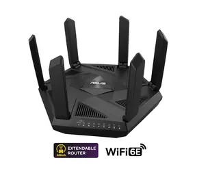 Asus RT-AXE7800 / WLAN-Router AXE7800 / 2,4 GHz 574 Mbit/s / 5 GHz 4804 Mbit/s / 6 GHz 2402 Mbit/s / WAN + 4X LAN / USB 3.2