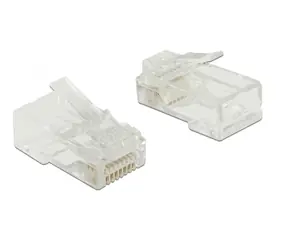 DeLock RJ45-Stecker Cat.5e UTP transparent 20 Stück