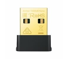 TP-LINK Archer T6000 USB Nano schwarz / USB-WLAN- und BT-Adapter / 433+200 Mbit/s / Bluetooth 4.2