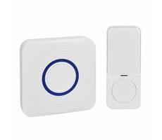 Solight Funk-Türklingel weiß / Akku + USB / 200m / Lerncode